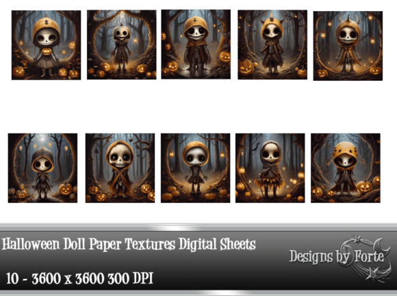 Download Halloween Doll Paper Textures - Textures Collection