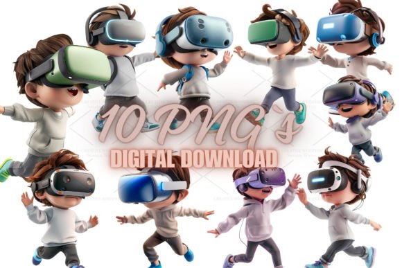 Download Boy Vr Headset 3d Clipart, PNG 4S-31 - Png Collection